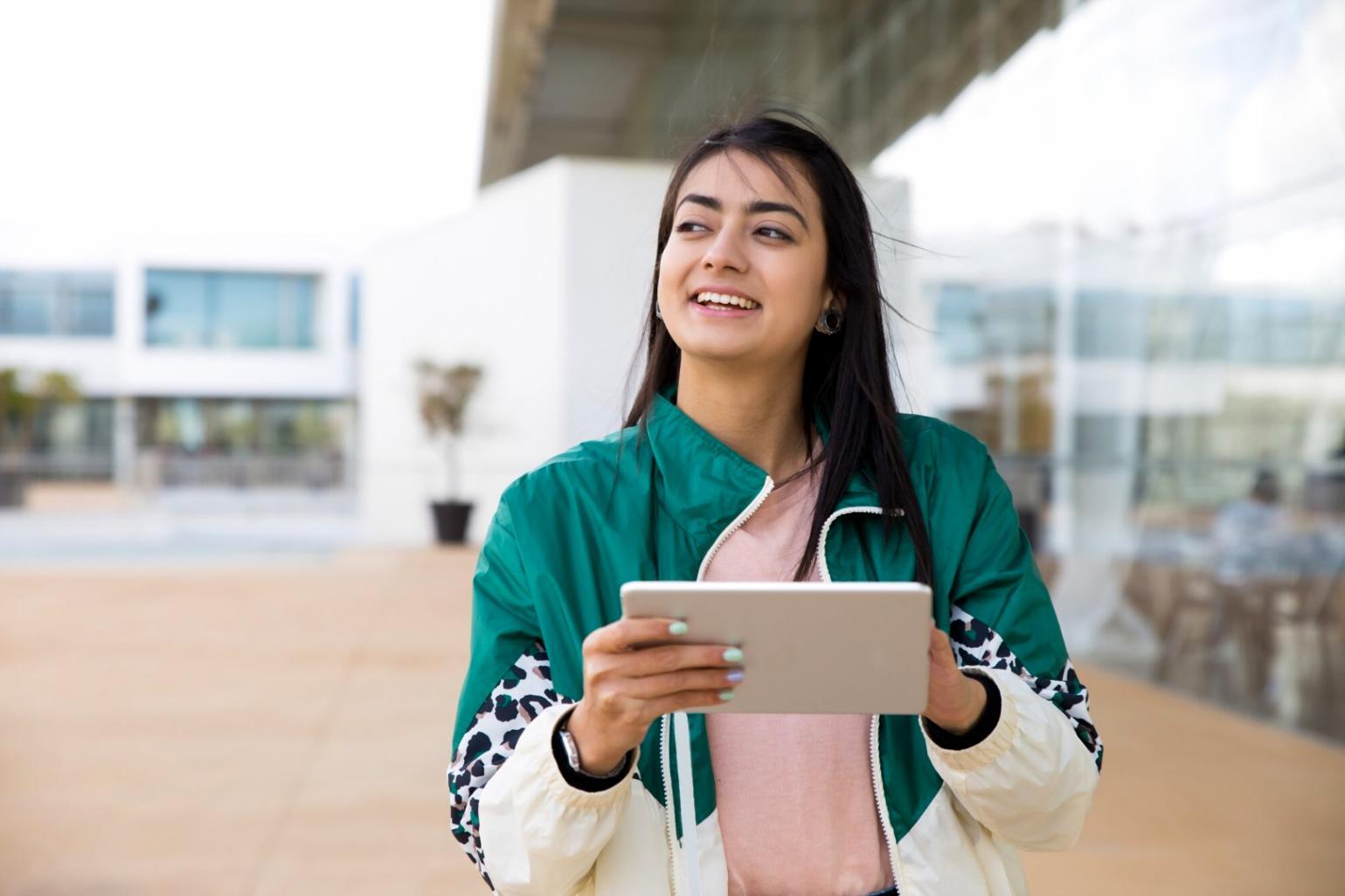Interactive classroom session with students learning portfolio management techniques