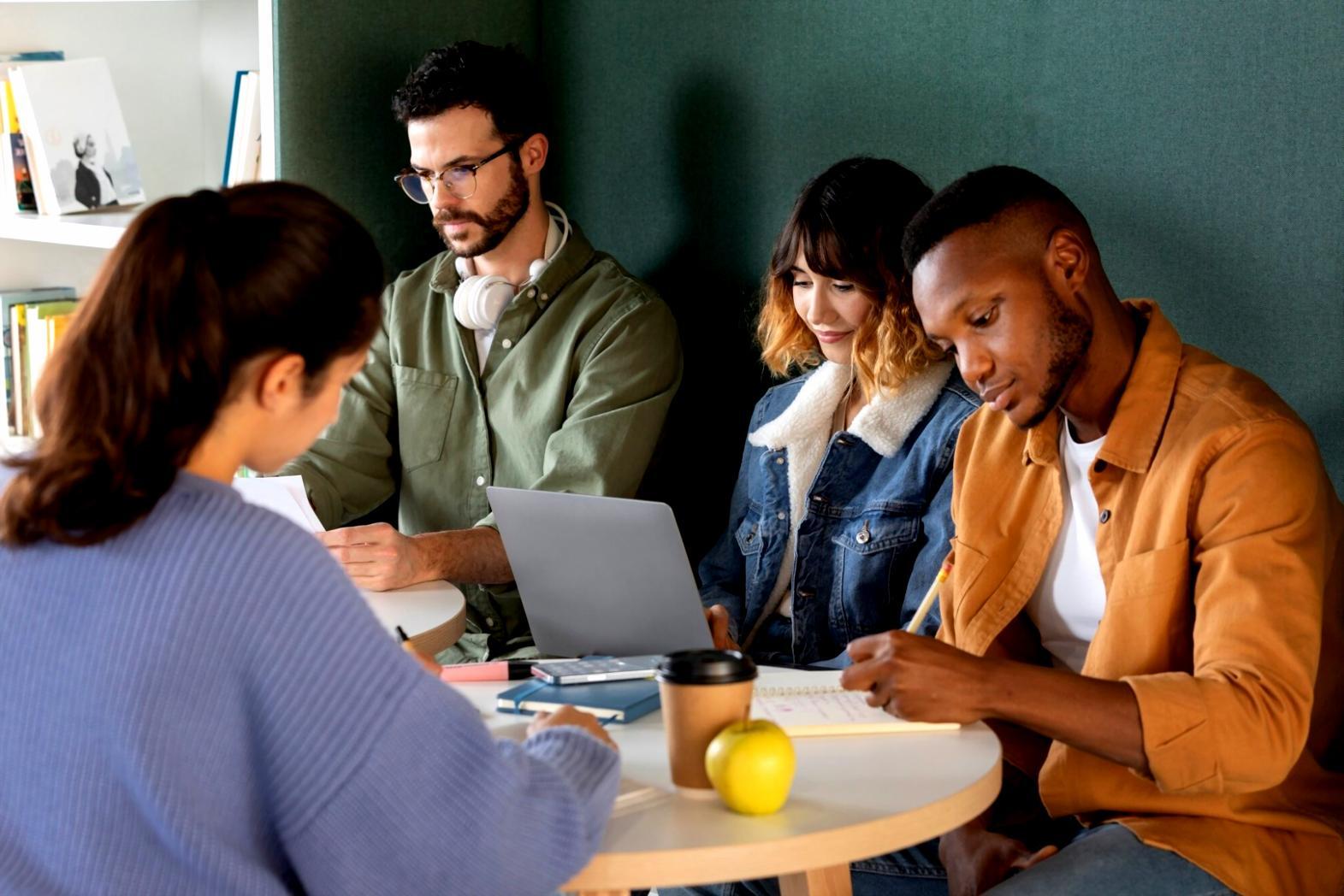 Investment education materials and charts representing structured learning approach